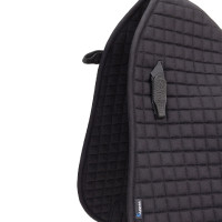 Shires Arma Deluxe katoenen dressuurzadeldek Zwart