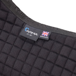 Shires Arma Deluxe katoenen dressuurzadeldek Zwart