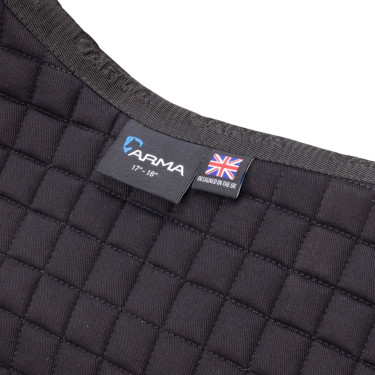 Shires Arma Deluxe katoenen dressuurzadeldek Zwart