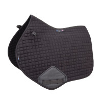 Shires Arma Deluxe katoenen springzadeldek Zwart