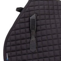 Shires Arma Deluxe katoenen springzadeldek Zwart