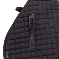 Shires Arma Deluxe katoenen springzadeldek Zwart Shires Arma Deluxe katoenen springzadeldek Zwart