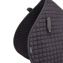 Shires Arma Deluxe katoenen springzadeldek Zwart Shires Arma Deluxe katoenen springzadeldek Zwart