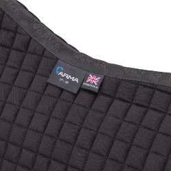 Shires Arma Deluxe katoenen springzadeldek Zwart Shires Arma Deluxe katoenen springzadeldek Zwart