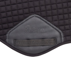 Shires Arma Deluxe katoenen springzadeldek Zwart Shires Arma Deluxe katoenen springzadeldek Zwart