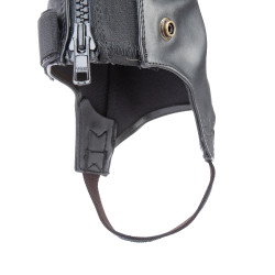 Synthetische mini-chaps voor volwassenen Shires Moretta Zwart