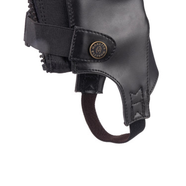 Synthetische mini-chaps voor volwassenen Shires Moretta Zwart