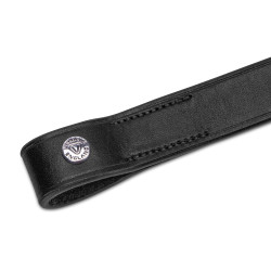 Shires Velociti Lusso plat voorhoofdstuk Zwart