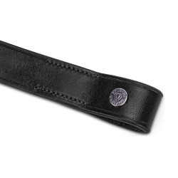 Shires Velociti Lusso plat voorhoofdstuk Zwart