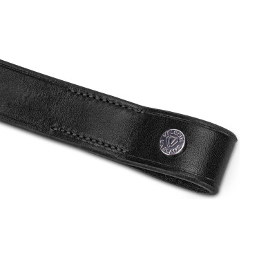 Shires Velociti Lusso plat voorhoofdstuk Zwart