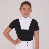 Wedstrijdshirt Optima MX jonge ruiter Shires Aubrion Zwart