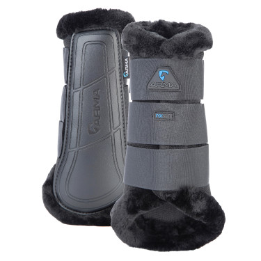 Gesloten peesbeschermers Nx-Air SupaFleece Shires Arma Zwart