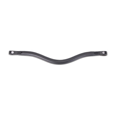 Gebogen frontriem Shires Velociti Lusso Zwart