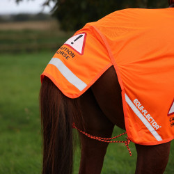 Shires Equi-Flector® mesh achterdeken Feloranje