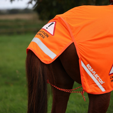 Shires Equi-Flector® mesh achterdeken Feloranje