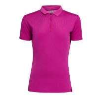 Technisch poloshirt React jonge ruiter Shires Aubrion Fuchsia Roze