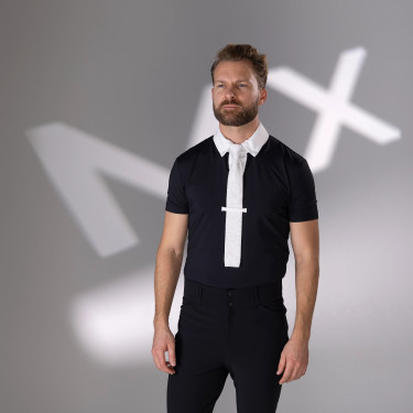 Heren wedstrijdshirt paardrijden – Shires Aubrion Optima MX