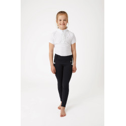 Hoogwaardige siliconen taille legging Lucinda kind Horze Donker marineblauw