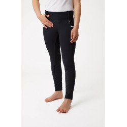 Hoogwaardige siliconen taille legging Lucinda kind Horze Donker marineblauw