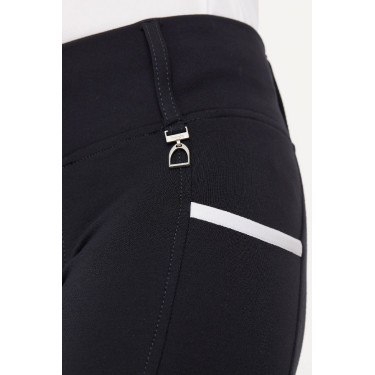 Hoogwaardige siliconen taille legging Lucinda kind Horze Donker marineblauw