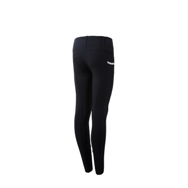 Hoogwaardige siliconen taille legging Lucinda kind Horze Donker marineblauw