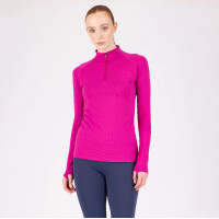 Basislaag met lange mouwen React Shires Aubrion Fuchsia Roze