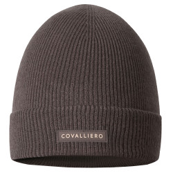 Covalliero Gebreide Oornetjes AW26 Melkchocolade Grijs