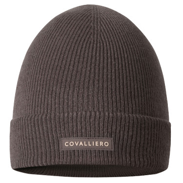 Covalliero Gebreide Oornetjes AW26 Melkchocolade Grijs