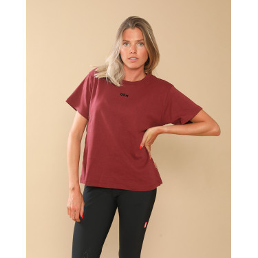 T-shirt GEM Eclair Bordeaux / zwart logo