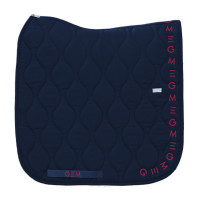 Essentiel dressuurdekje GEM Equitation Marineblauw / bordeaux logo