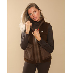 Gewatteerd vest Charlie GEM Equitation Chocolade Bruin