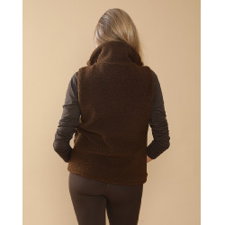 Gewatteerd vest Charlie GEM Equitation Chocolade Bruin