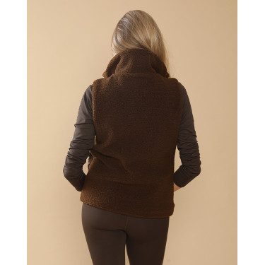 Gewatteerd vest Charlie GEM Equitation Chocolade Bruin