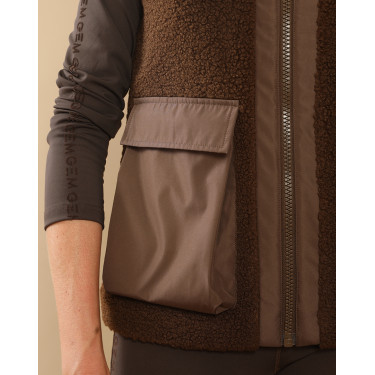 Gewatteerd vest Charlie GEM Equitation Chocolade Bruin