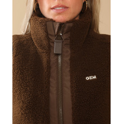 Gewatteerd vest Charlie GEM Equitation Chocolade Bruin