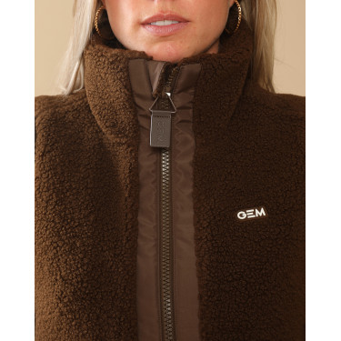 Gewatteerd vest Charlie GEM Equitation Chocolade Bruin