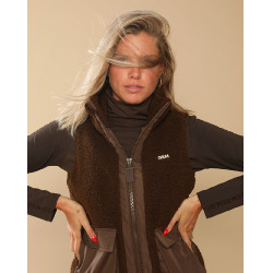 Gewatteerd vest Charlie GEM Equitation Chocolade Bruin