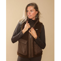 Gewatteerd vest Charlie GEM Equitation Chocolade Bruin