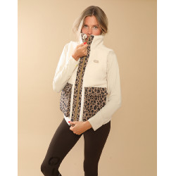 Gewatteerd vest Charlie GEM Equitation Ecru / luipaard