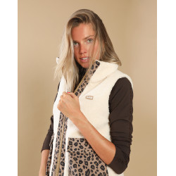 Gewatteerd vest Charlie GEM Equitation Ecru / luipaard