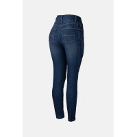 Eleanor jeans western slim dames Horze Donker denim Blauw Eleanor jeans western slim dames Horze Donker denim Blauw