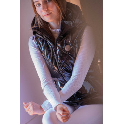 Dames bodywarmer paardrijden Pénélope Mélina – zwart