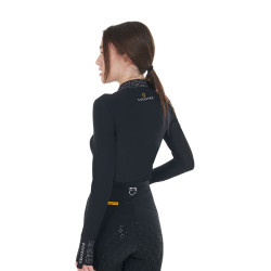 Dames technische trainingspolo met strass Equestro