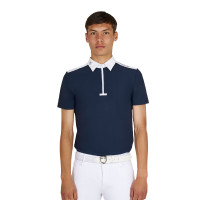 Heren polo wedstrijd slim fit korte mouw Equestro