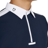 Heren polo wedstrijd slim fit korte mouw Equestro