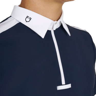 Heren polo wedstrijd slim fit korte mouw Equestro