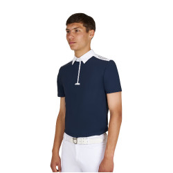 Heren polo wedstrijd slim fit korte mouw Equestro