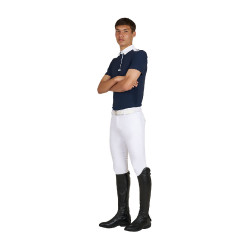 Heren polo wedstrijd slim fit korte mouw Equestro