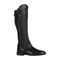 Unisex lederen chaps met contrasterende bies New Equestro