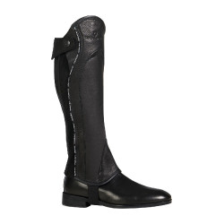 Unisex lederen chaps met contrasterende bies New Equestro